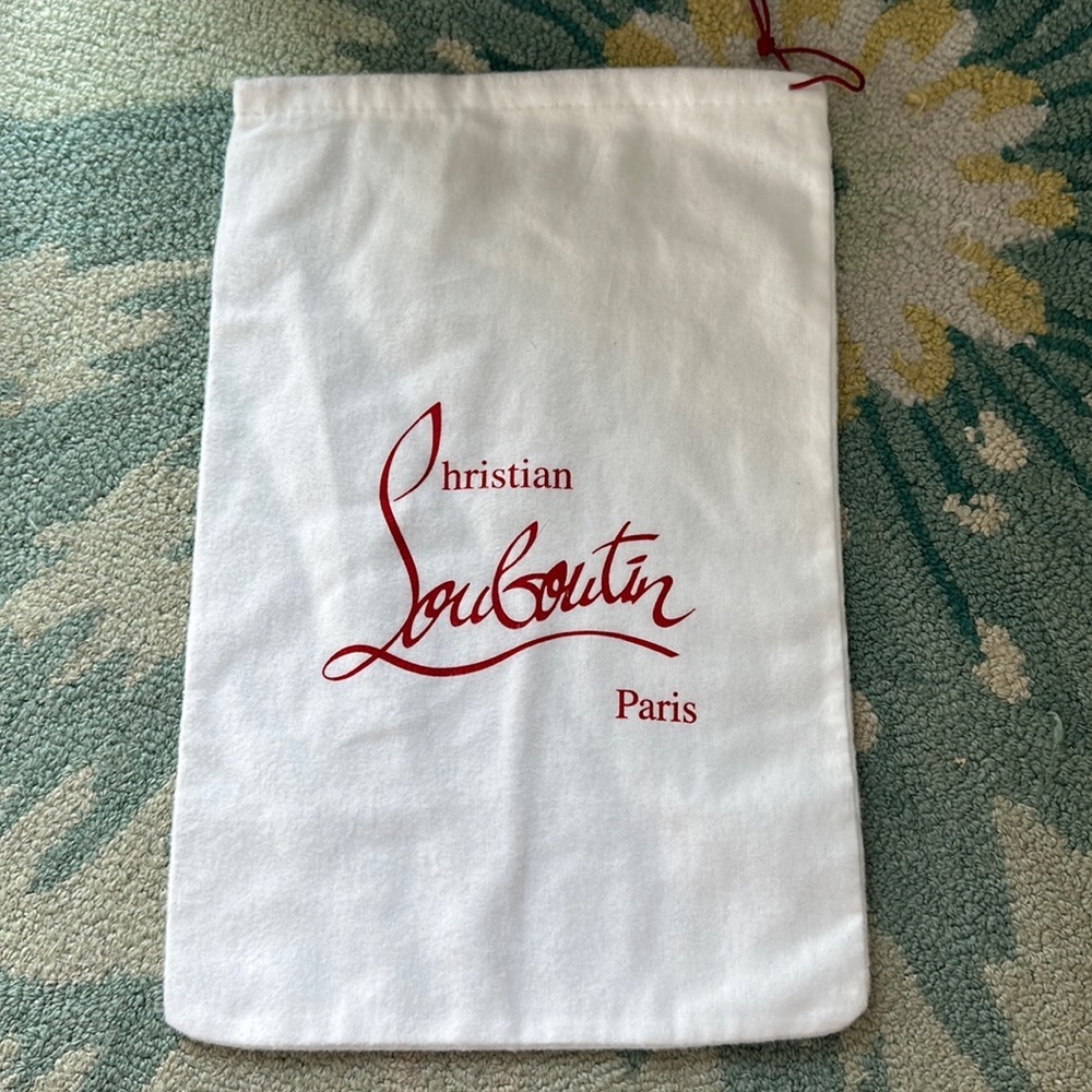 9x14” Christian Louboutin White Dust Bag - Picture 1 of 2
